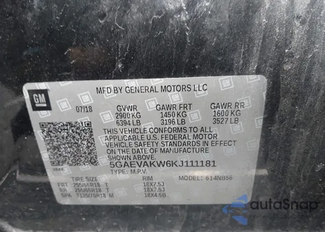 2019 Buick Enclave Awd Essence from USA, damaged, VIN 5GAEVAKW6KJ111181